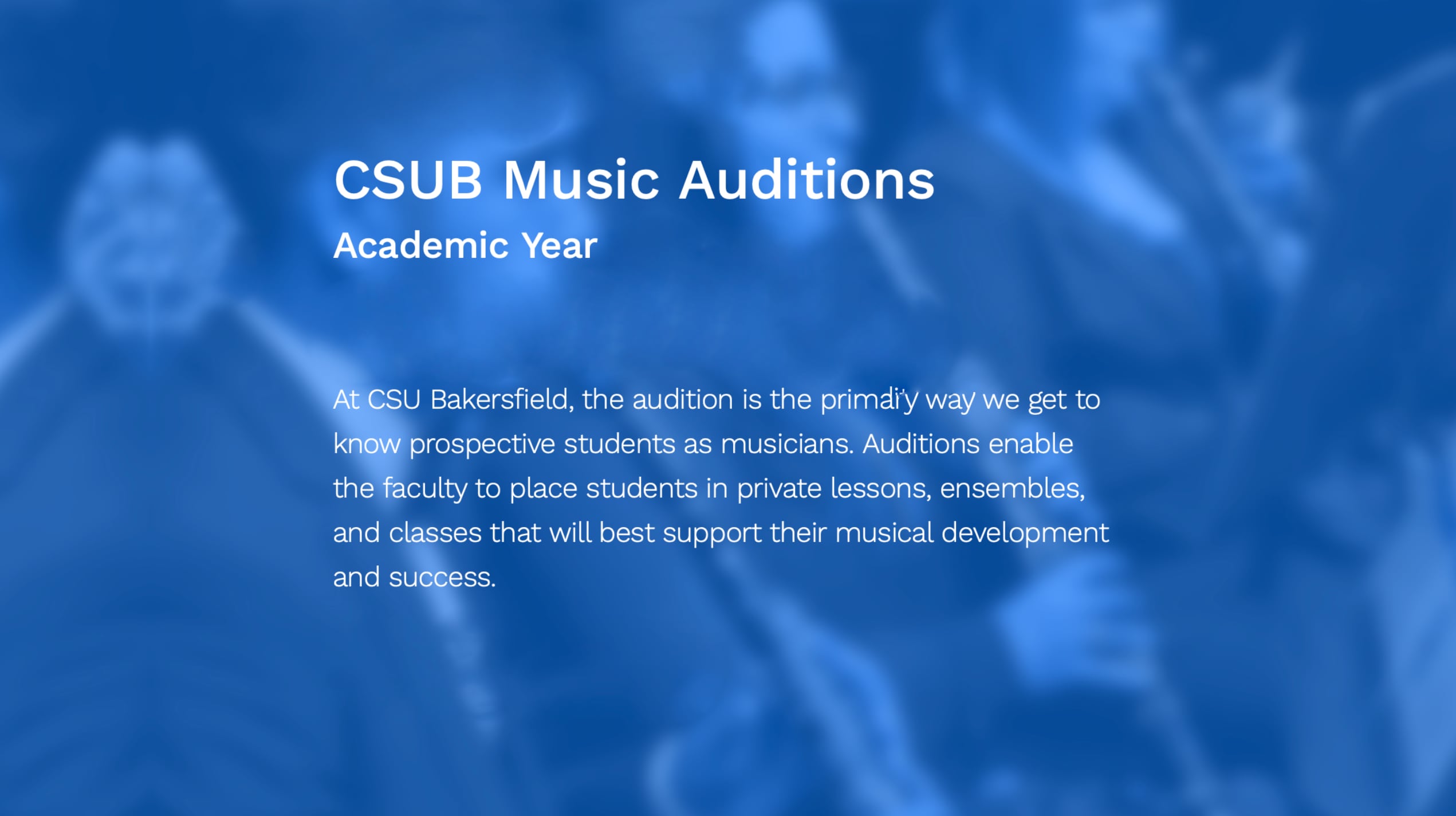 Audition flyer