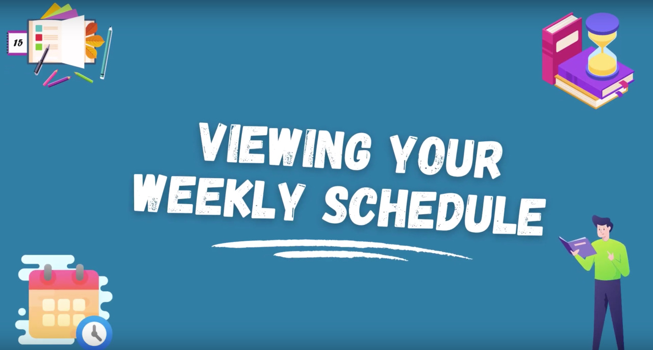 How to See Your Weekly Schedule