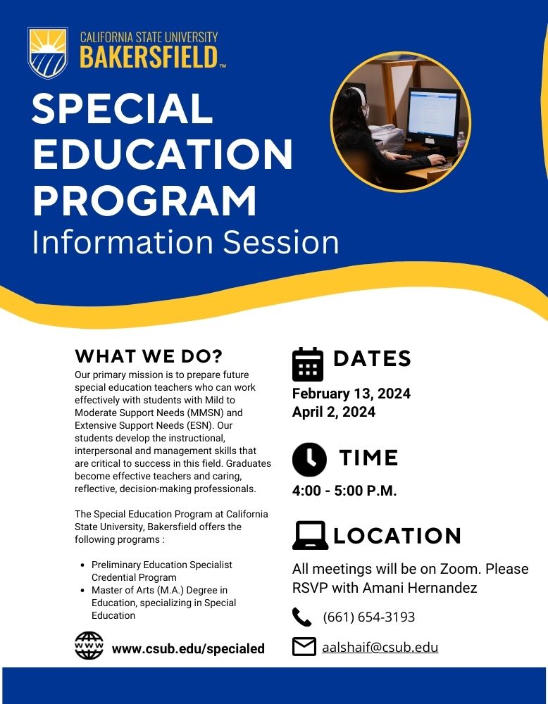bakersfield info session