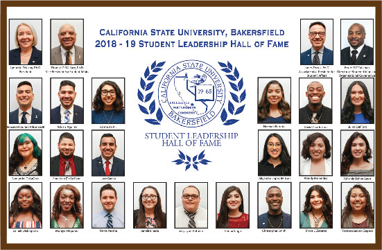 Student Leader Hall of Fame Inductees 2018-2019