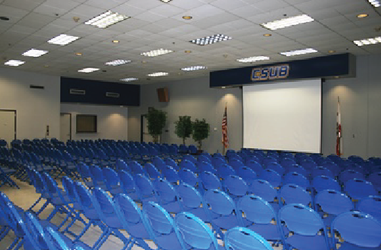 Student Union Multipurpose Room with chairs in rows