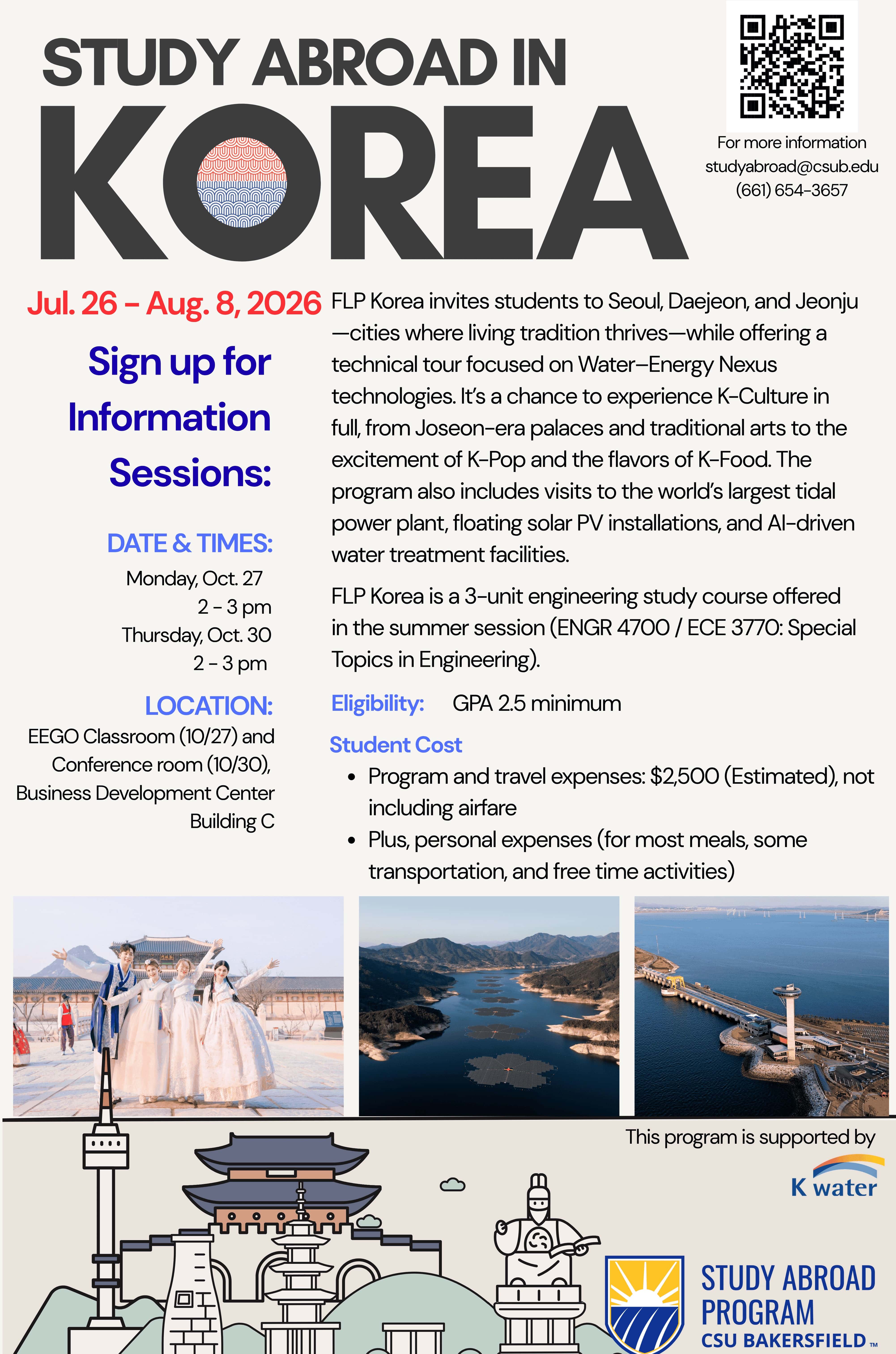 a flyer of FLP Korea information