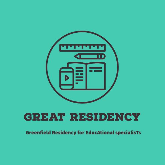 Great Residency logo; Greenfield Residency for Educational Specialists