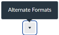 Upside down carrot icon to access Alternative Formats