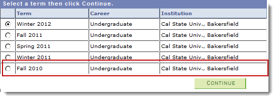 Select Term