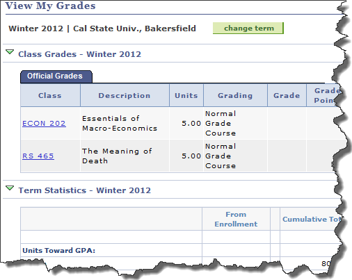 View my Grades