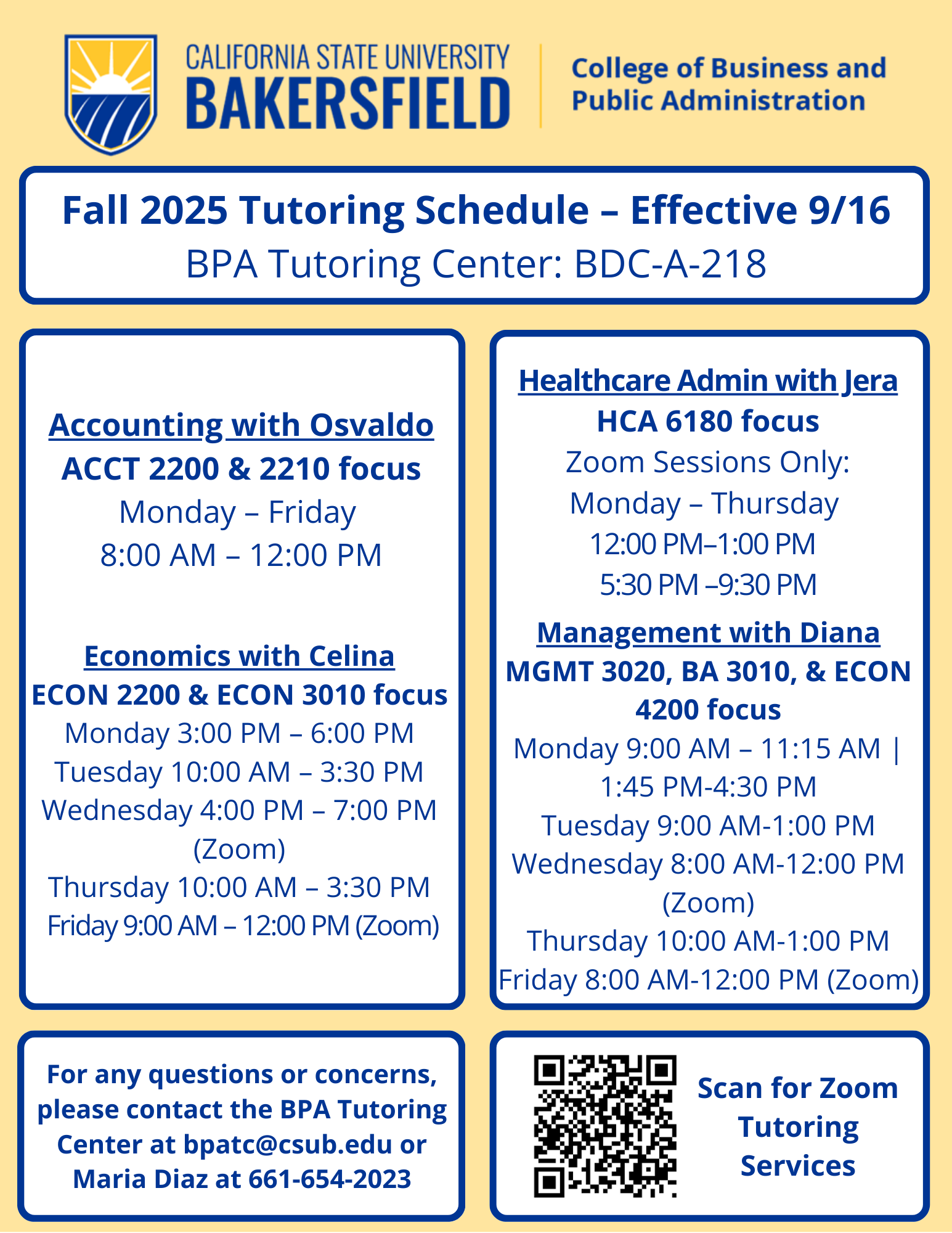 BPA TC Fall 25 hours