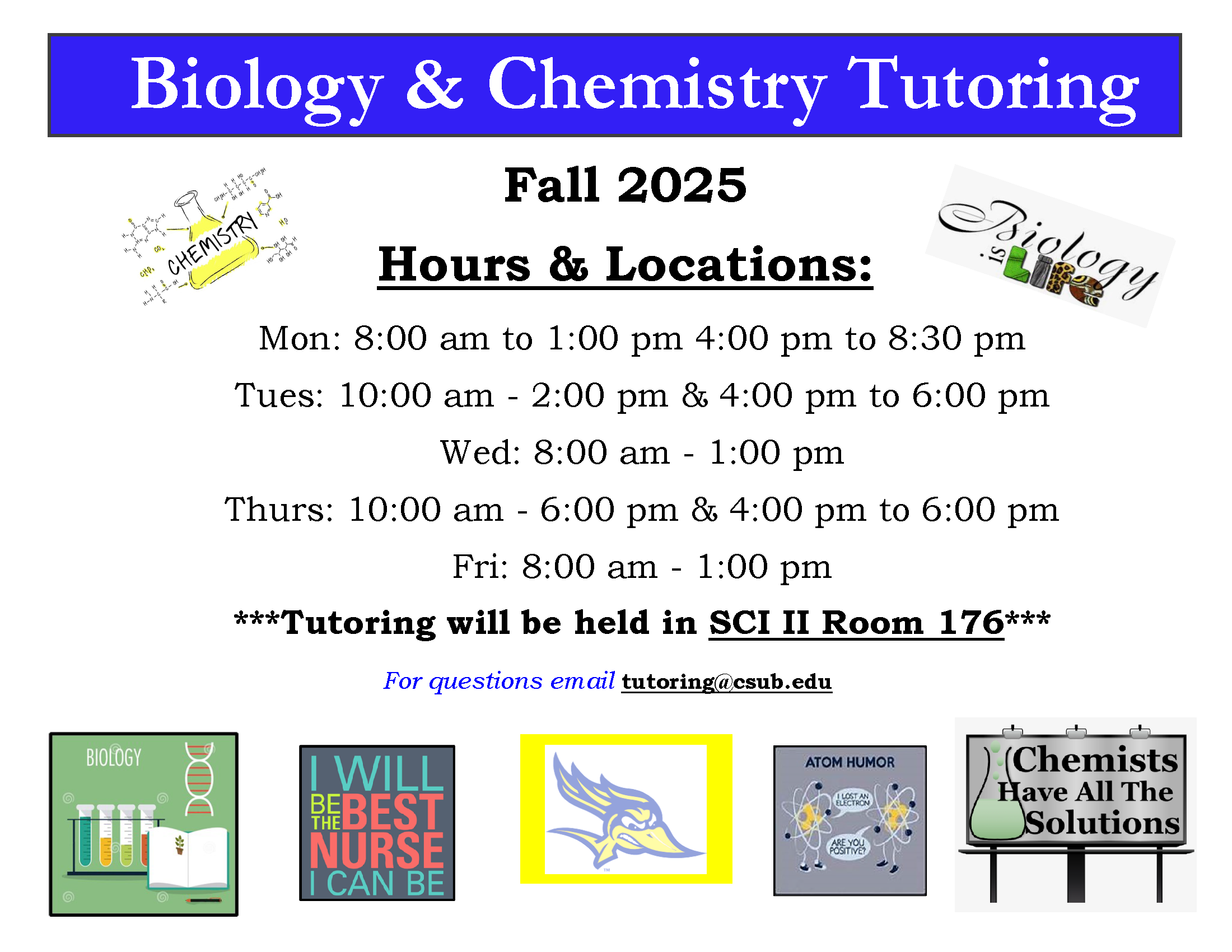 STC Hours for Fall 2025