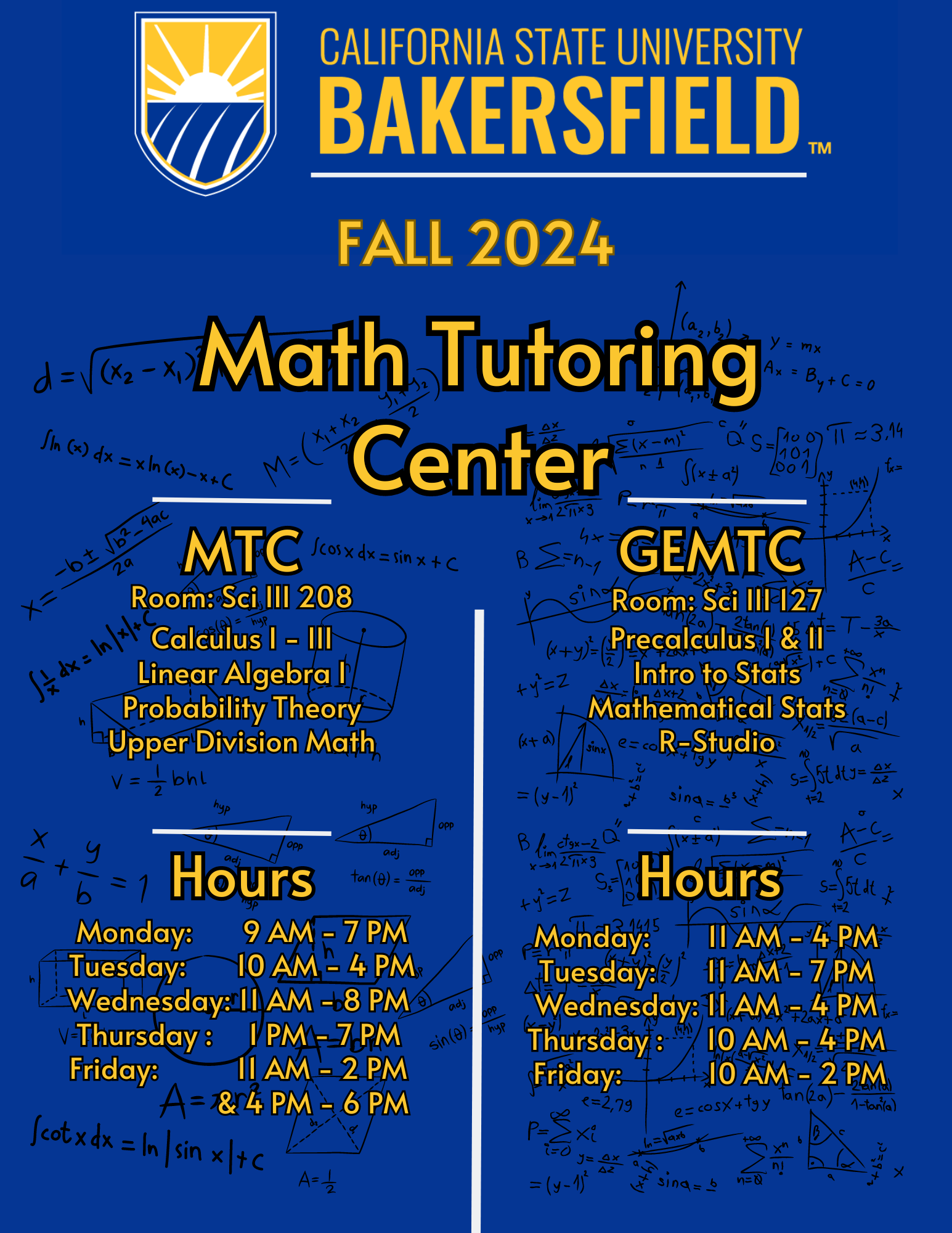 Tutoring Services California State University, Bakersfield