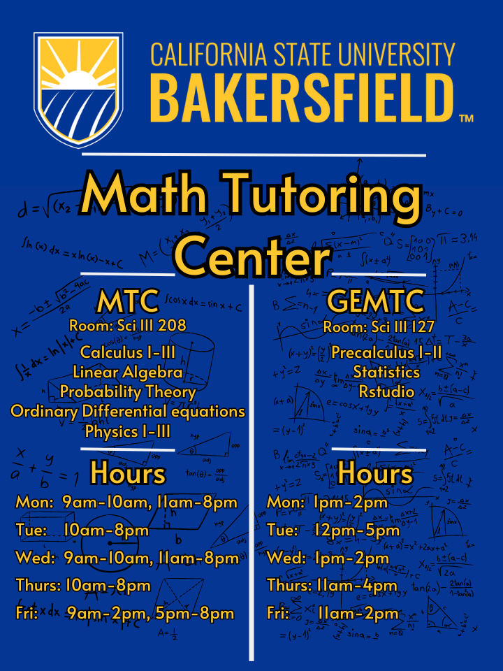 Tutoring Services California State University, Bakersfield