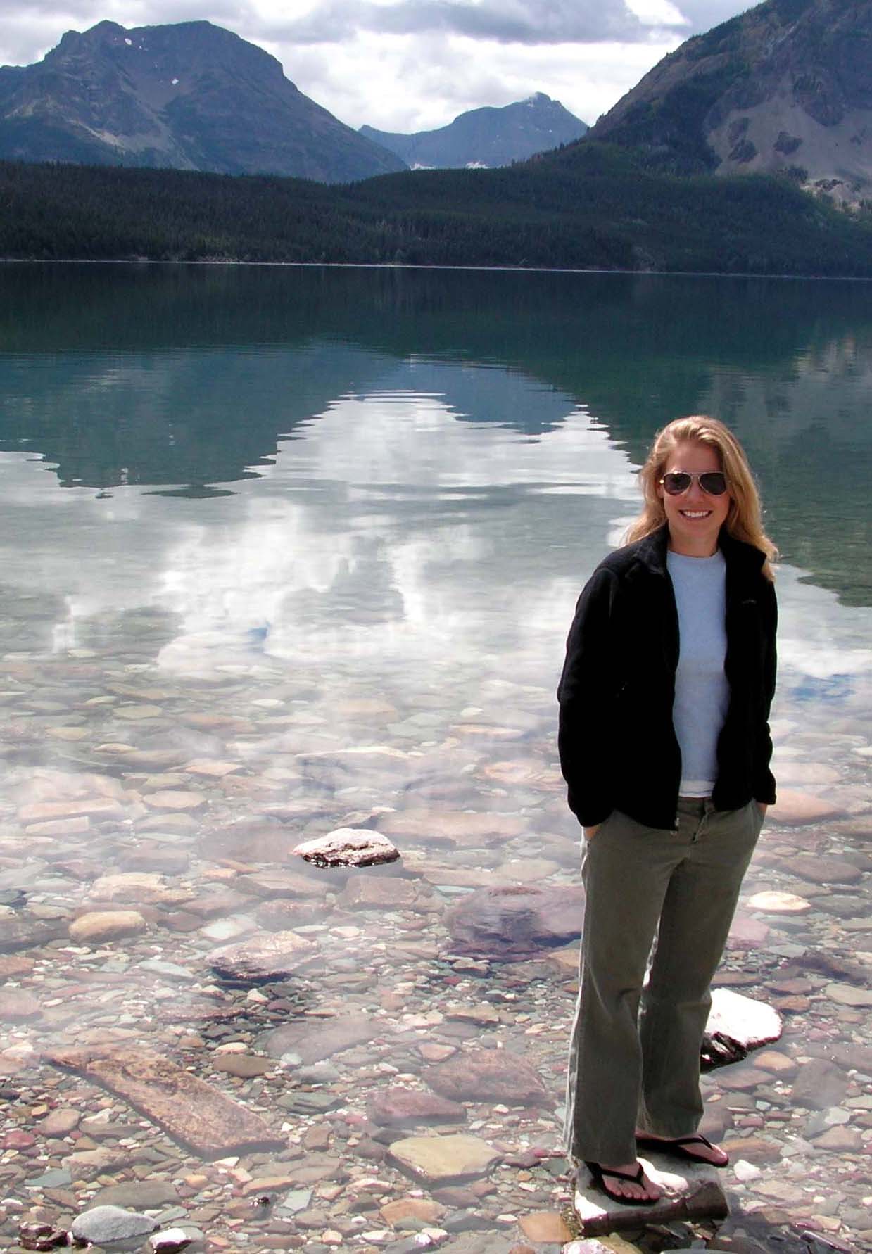 Dr Anna Jacobsen at St Marys Lake
