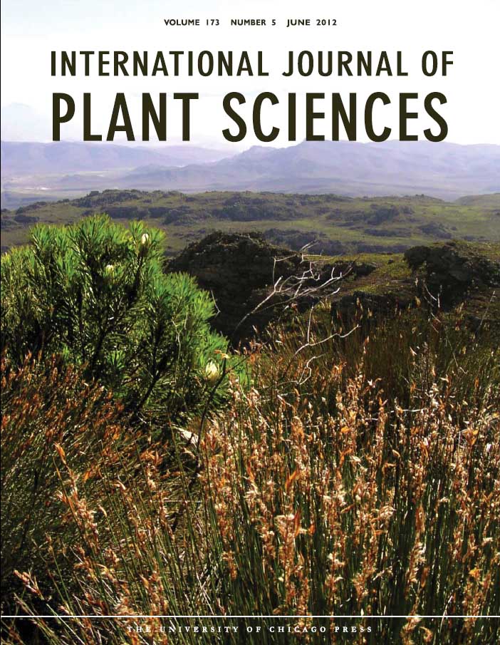 journal cover 2012 for International Journal of Plant Sciences