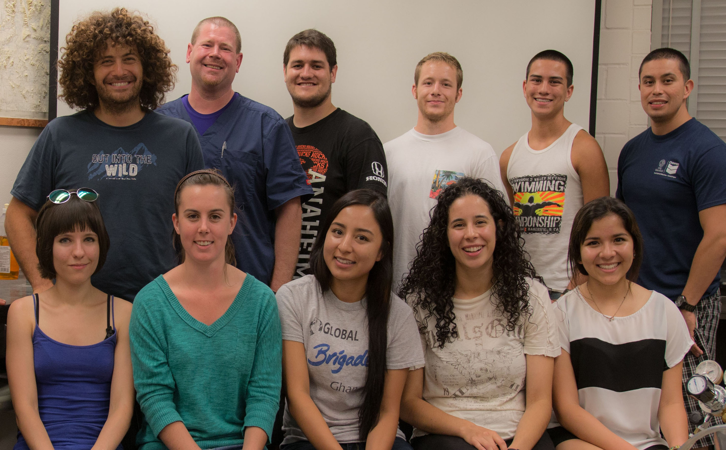 Jacobsen and Pratt lab students in summer 2014 with REVS-UP