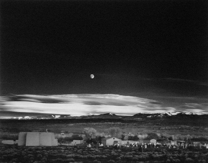 ansel adams-new mexico moonrise