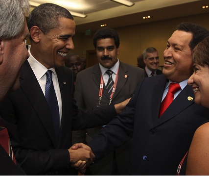 obama y chavez